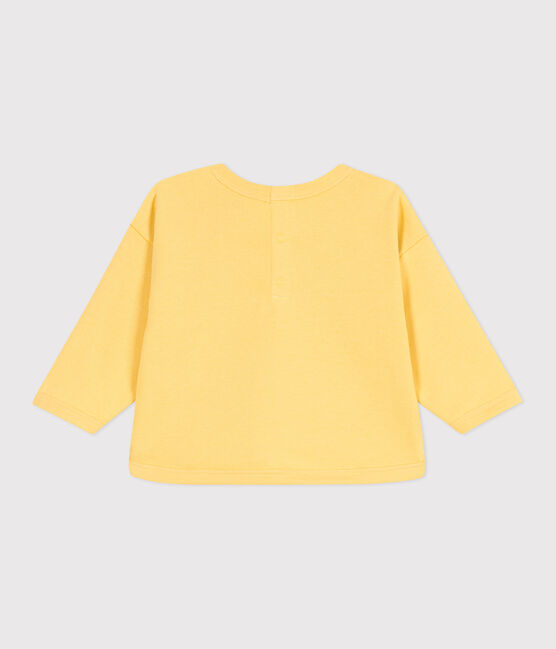 Plain cotton baby sweatshirt ORGE yellow