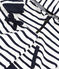 Babies' Organic Striped Clothing - 2-Piece Set MARSHMALLOW white/SMOKING blue
