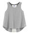 Girls' Sleeveless Sports Top grey