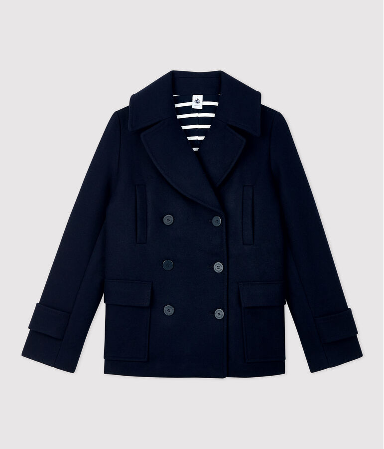Women's Wool Peacoat blue