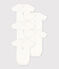 Babies' Short-Sleeved Wrapover Organic Cotton Bodysuits - 5-Pack variante 1