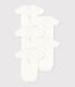 Babies' Short-Sleeved Wrapover Organic Cotton Bodysuits - 5-Pack