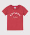 Boys' Printed Cotton T-Shirt PAPI pink