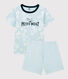 Boys' Blue Hawaiian Cotton Short Pyjamas