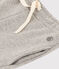 Girls' fleece jogging bottoms CHATON CHINE grey