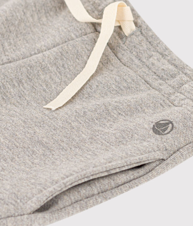 Girls' fleece jogging bottoms grey