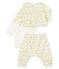Baby Girls' Wool/Cotton Clothing - 3-piece set MARSHMALLOW white/MULTICO white