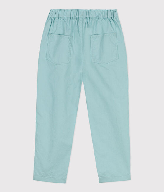 Boys' Wide-Leg Cotton Serge Trousers BOB green