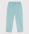 Boys' Wide-Leg Cotton Serge Trousers BOB green