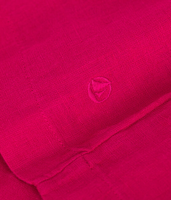 Girls' Sleeveless Linen Dress DELHI pink