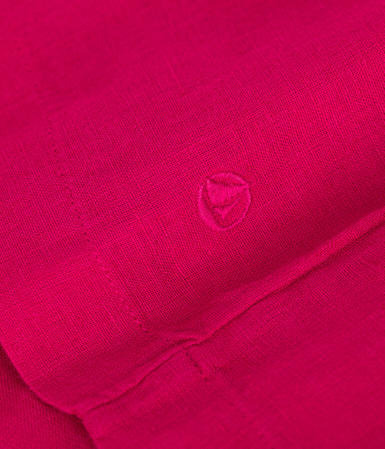 Girls' Sleeveless Linen Dress pink