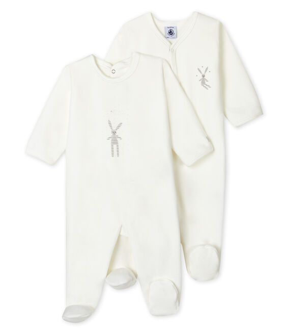 Babies' velour sleepsuit - Set of 2 variante 1