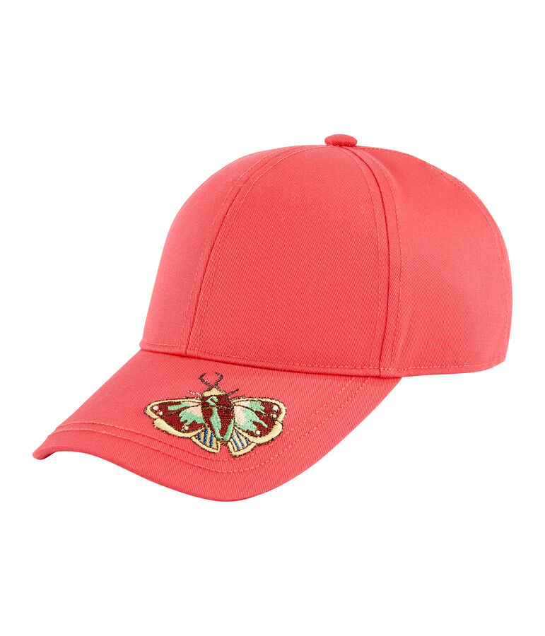 Twill cap for girls pink
