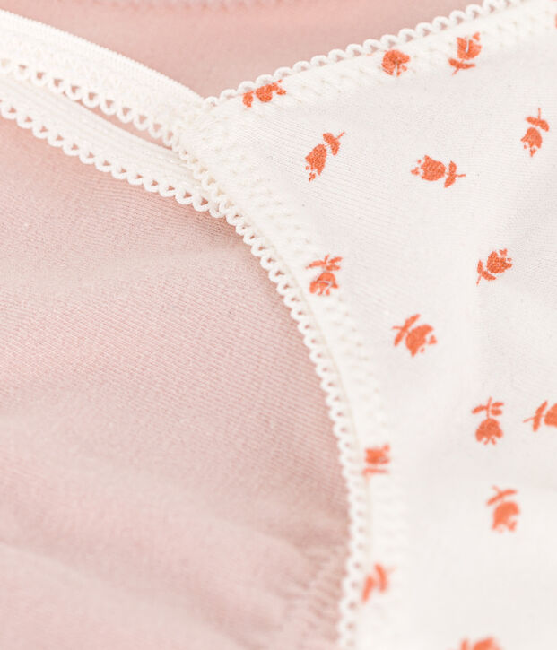 Girls' Flower Cotton and Elastane Bralettes - 2-Pack multicolor