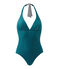 Women's one-piece swimsuit Rivage green