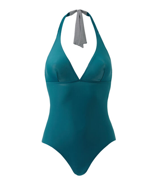 Women's one-piece swimsuit Rivage green