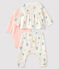 Baby Girls' Ribbed Clothing - 3-piece set MARSHMALLOW white/MULTICO white