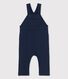 Babies' Organic Long Thick Jersey Dungarees
