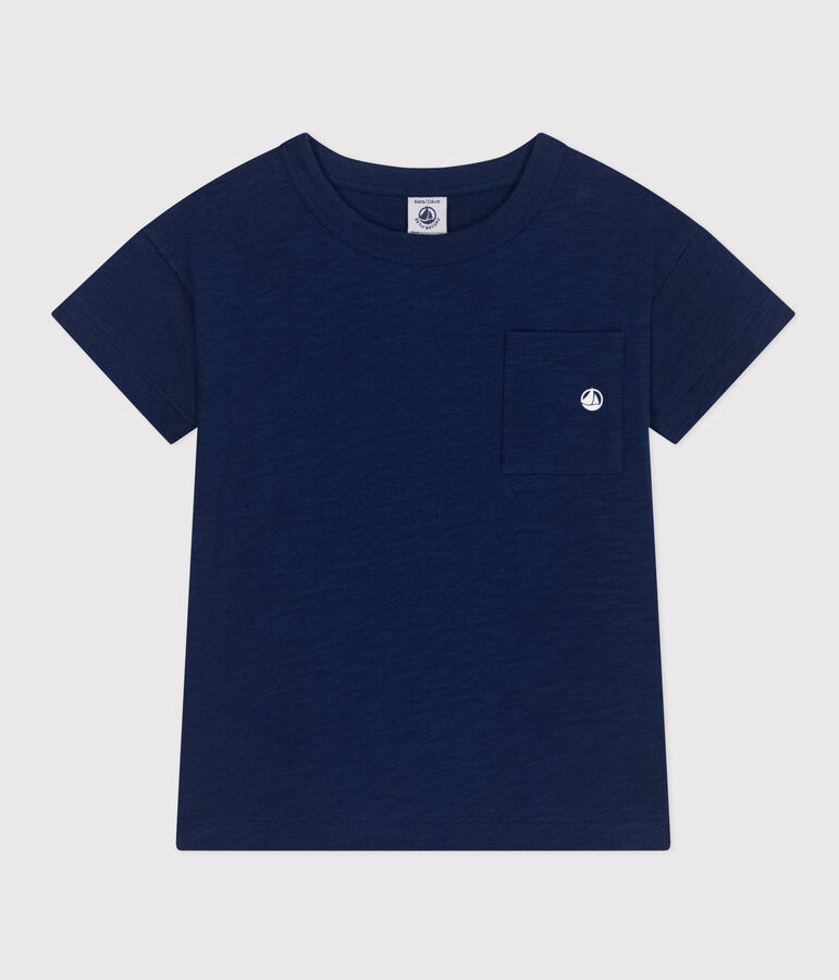 Boys' Slub Jersey T-shirt MEDIEVAL blue