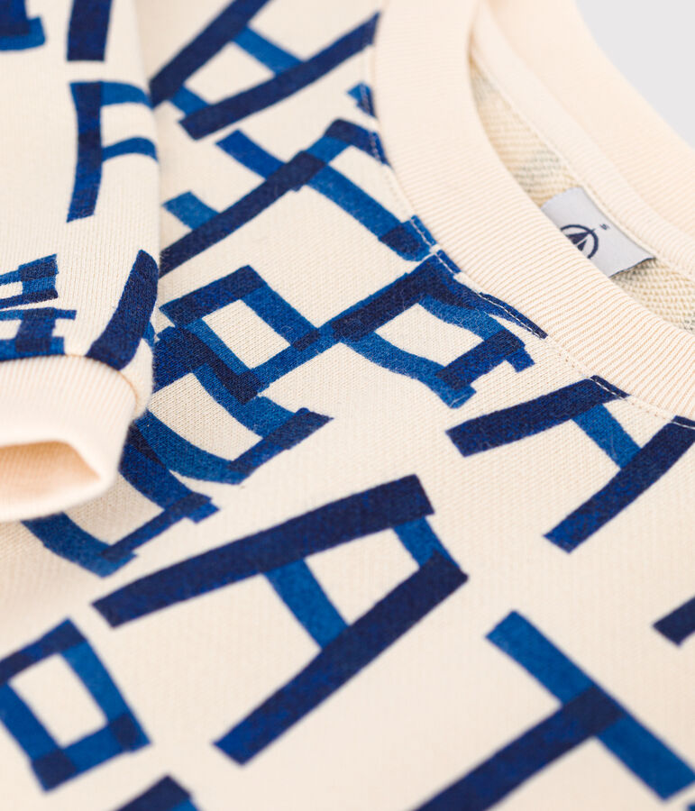 Women's Fleece Sweatshirt Ecru/multicolor