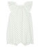 Baby Girls' Rib Knit Playsuit MARSHMALLOW white/MULTICO white