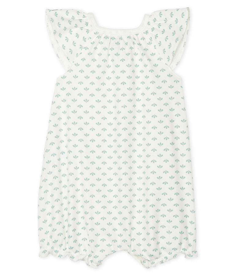 Baby Girls' Rib Knit Playsuit MARSHMALLOW white/MULTICO white