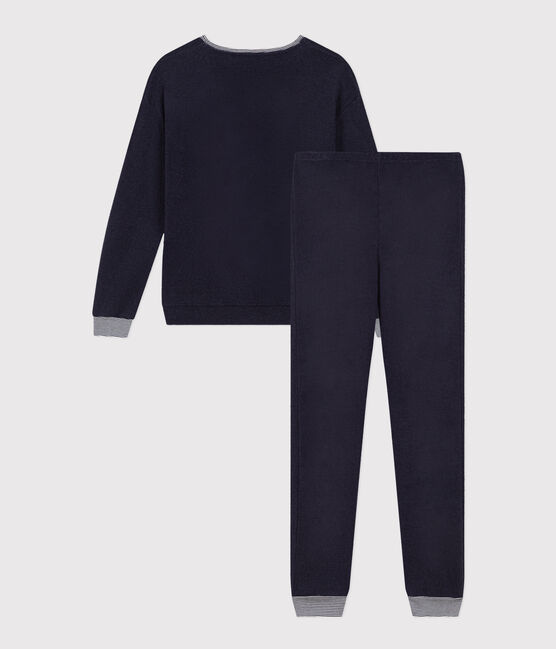 Women's Terry Towelling Pyjamas SMOKING blue