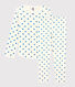 Girls' Blue Heart Patterned Cotton Pyjamas
