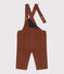 Babies' Large Corduroy Dungarees CINA brown