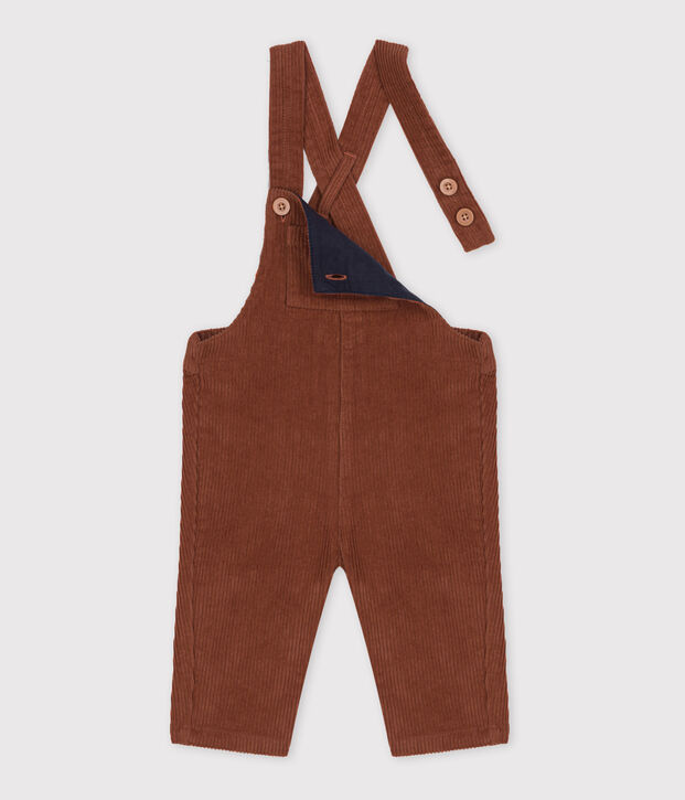 Babies' Large Corduroy Dungarees brown
