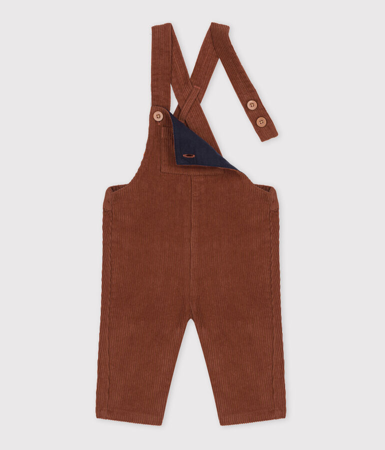 Babies' Large Corduroy Dungarees brown