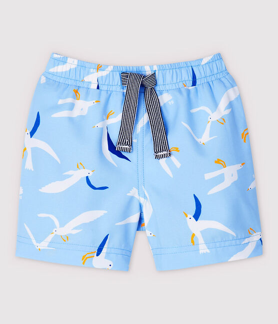 Baby Boys' Eco-Friendly Swim Shorts JASMIN blue/MULTICO white
