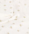 Little girls' cotton palm print pyjamas MARSHMALLOW white/MULTICO white