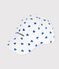 Children's cap in heart print twill MARSHMALLOW white/CREPUSCULE