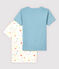 Girls' Multicoloured Starry Short-Sleeved Organic Cotton T-Shirts - 2-Pack variante 1