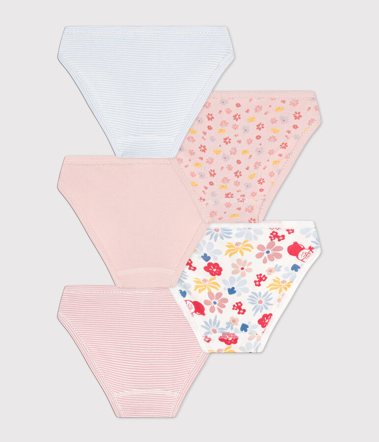 Children's Floral Cotton Knickers - 5-Pack variante 1