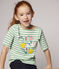 Girls' Short-Sleeved Jersey T-shirt ALOEVERA green/MARSHMALLOW white