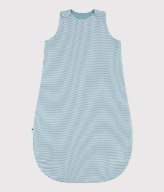 Stripy cotton 0.5 TOG baby sleeping bag MIMI /MARSHMALLOW