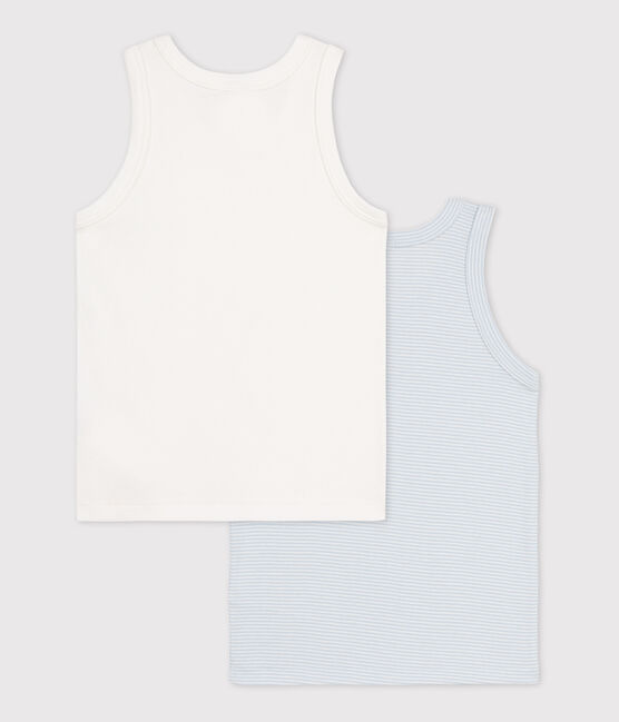Boys' Pinstriped Cotton Vests - 2-Pack variante 1