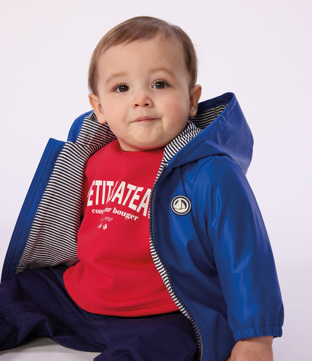 Babies' jacket in plain PU PERSE