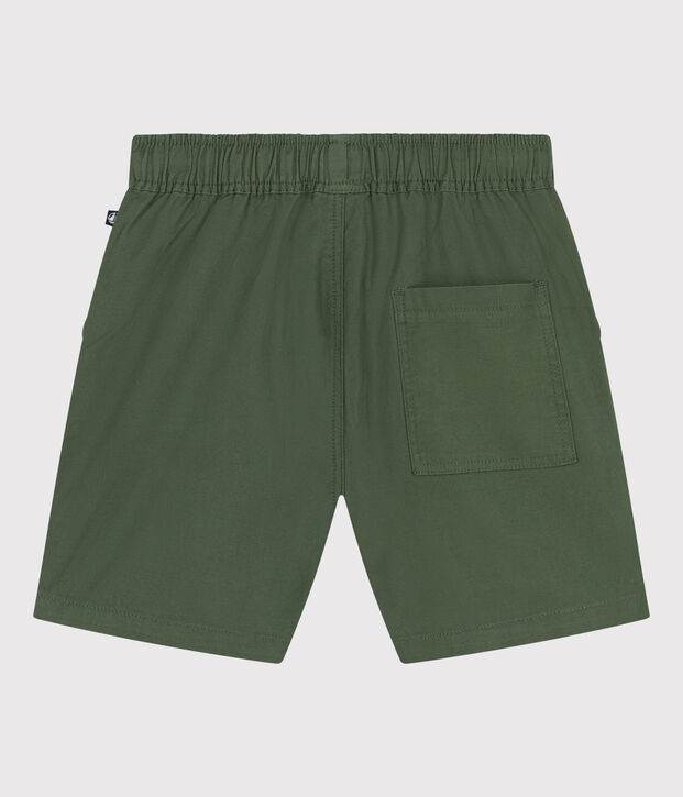 Children's Cotton and Linen Twill Shorts green