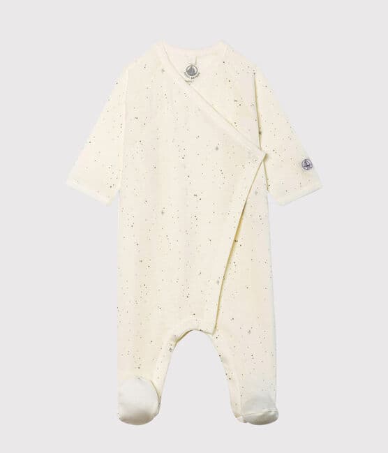 Babies' Tube Knit Sleepsuit MARSHMALLOW white/MULTICO white