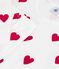 Children's cotton Pyjamas with heart print white/red