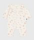 Babies' floral print ruffled cotton playsuit