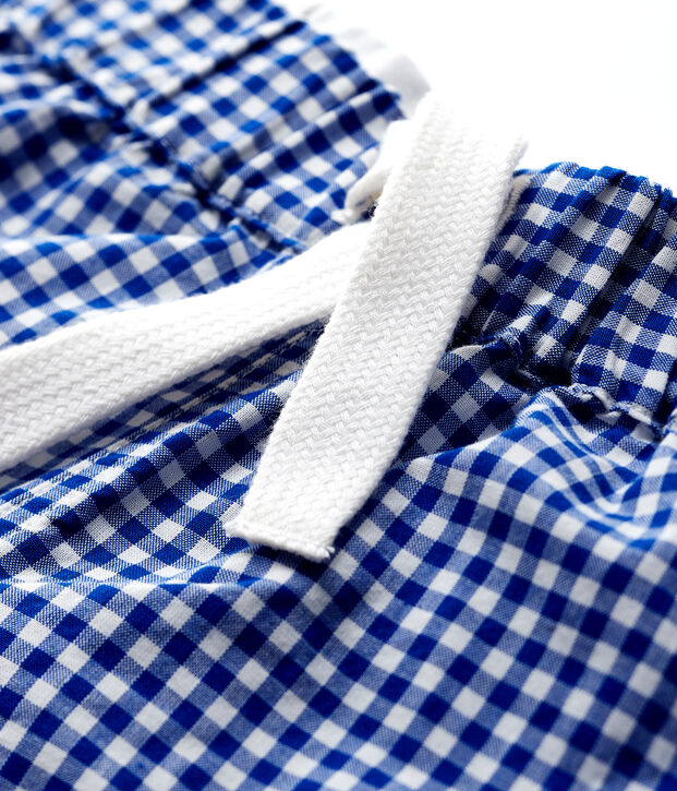 Baby Boys' Woven Gingham Shorts blue/white