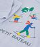 Children's plain velour pyjamas with a skier motif POLAIRE