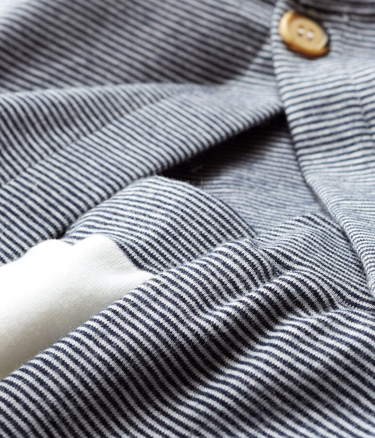 Baby Boys' Ribbed Clothing - 3-piece set white/blue