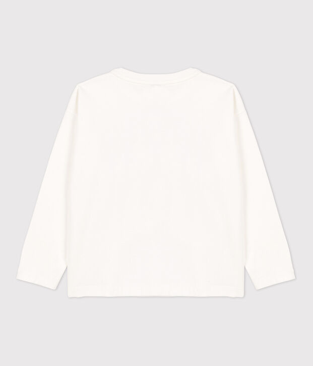Girls' Long-sleeved Cotton T-Shirt white