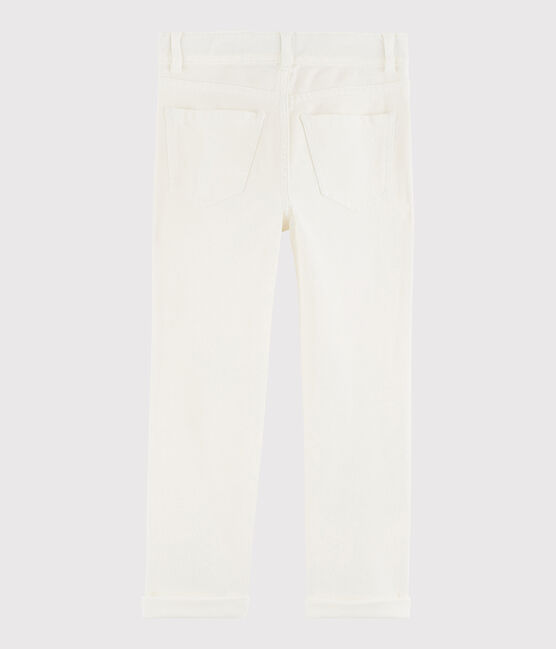 Boys' Serge Trousers MARSHMALLOW white