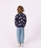 Children's printed cotton sweatshirt SOIR blue/MULTICO